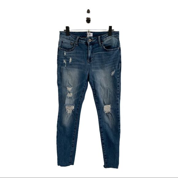 NWOT Special A for Vici Distressed Grirlfriend Skinnies Size 9 - Picture 1 of 6